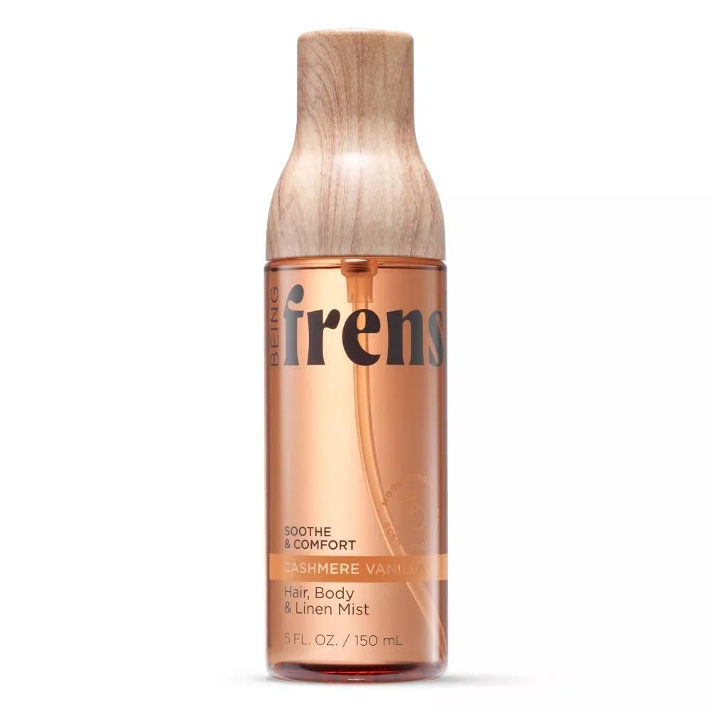 Being Frenshe Cashmere Vanilla HAIR AND BODY LINEN MIST 5 fl oz | Comes with the Makeup Remover Pads Gift