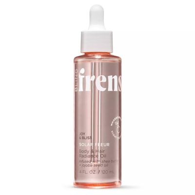 Being frenshe Solar Fleur BODY AND HAIR RADIANCE OIL | Shea Butter with Jojoba and Radiance Oil for Dry Skin & Hair | Comes With Makeup Removal Pads Gift