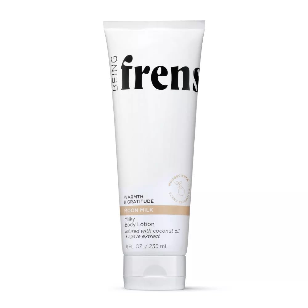 Being Frenshe Moon Milk BODY LOTION | Milky Hydrating Lotion for Dry Skin with Coconut Oil | 8 fl oz