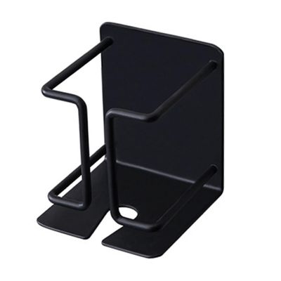 HAMPPLIES Black Carbon Steel Shower Razor Holder Wall-mounted Shaver Hook Organizer for Bathroom Space-saving Rust-resistant Shaver Stand Gift for Men
