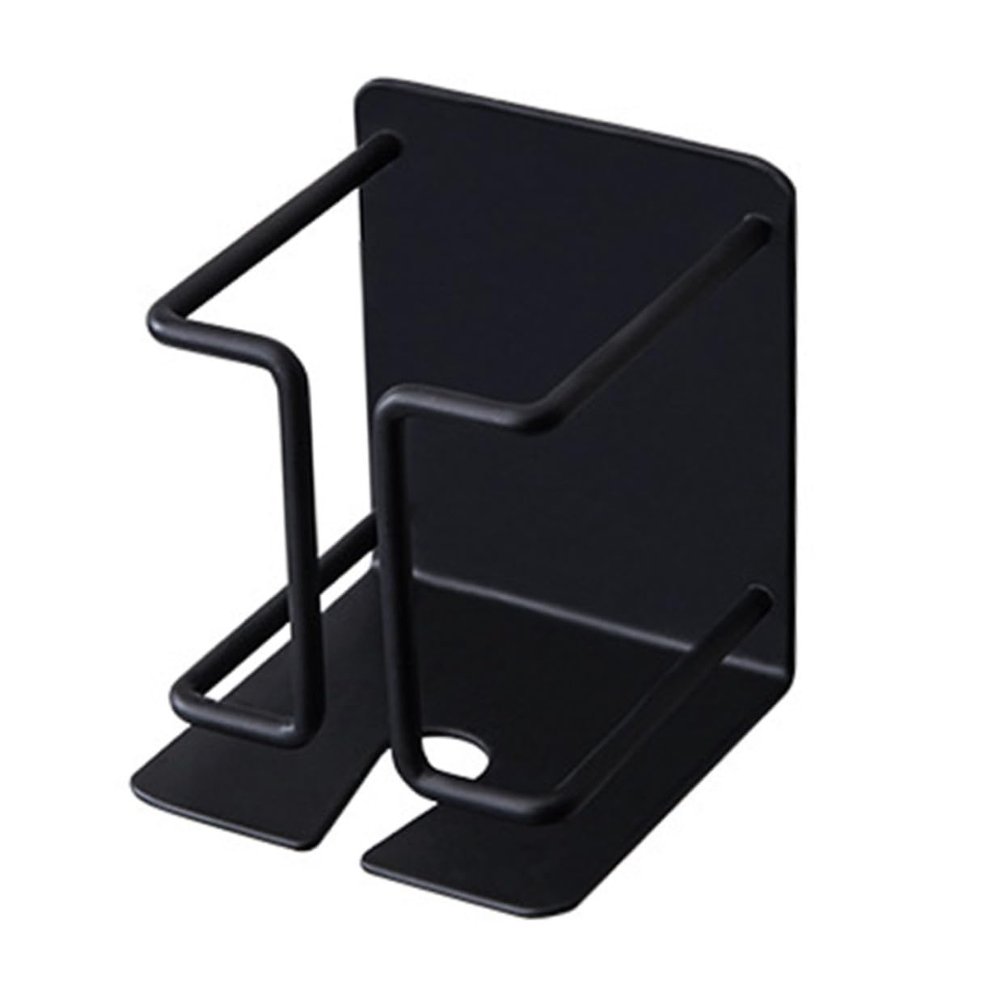 HAMPPLIES Black Carbon Steel Shower Razor Holder Wall-mounted Shaver Hook Organizer for Bathroom Space-saving Rust-resistant Shaver Stand Gift for Men