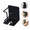 HAMPPLIES Black Carbon Steel Shower Razor Holder Wall-mounted Shaver Hook Organizer for Bathroom Space-saving Rust-resistant Shaver Stand Gift for Men view 4