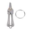 Eujgoov Men Women Nose Hair Trimmer Scissors 60mm Ti Alloy Mini Keychain Pendant for Facial Grooming Mustache Eyebrow Sideburns Eyelashes view 1