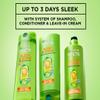 Garnier Fructis Sleek and Shine Intense Smooth Leave In Conditioner, Conditioning Hair Cream for Frizzy, Dry Hair, Plant Keratin + Argan Oil, Value Size, 16.9 Fl Oz view 4
