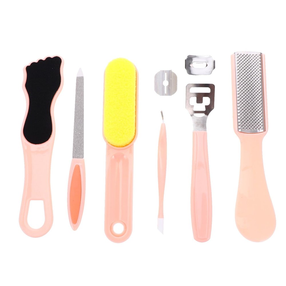 BAZEITFLOW 8Pcs Pedicure Foot Callus File Portable Dead Skin Remover for Feet Care Compact Lightweight Skin File Suitable for Home Salon and Travel Use