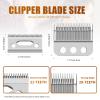 1005-100 Professional 3-Hole Blade,Compatible with Wahl Designer,Senior, Cordless Designer,Pilot,Sterling 4 and Nugget Clippers, 1mm-3mm Cut Length(Sliver) (3 Packs) view 3