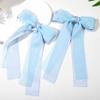 2PCS Hair Bows for Women Girls, Blue Bow Hair Clips Cute Big Ribbon with Long Tail Hair Ribbons, Stylish Bow Clips for Hair Accessories for Women Girls Toddlers Teens Kids view 2