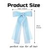 2PCS Hair Bows for Women Girls, Blue Bow Hair Clips Cute Big Ribbon with Long Tail Hair Ribbons, Stylish Bow Clips for Hair Accessories for Women Girls Toddlers Teens Kids view 4