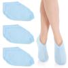 6-Pack Blue Spa Cotton Socks, Reusable Hydrating Socks, Cotton Blend Breathable Foot Mask Sleeves for Dry, Cracked Feet Relief, Overnight Moisturizing Foot Care, Home SPA Therapy(Blue) view 1