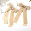 2PCS Hair Bows for Women Girls, Khaki Bow Hair Clips Cute Big Ribbon with Long Tail Hair Ribbons, Stylish Bow Clips for Hair Accessories for Women Girls Toddlers Teens Kids view 2
