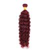 Burgundy Water Wave Bundles Human Hair 14 Inch Burgundy Color #99j Wine Red Single Bundle Human Hair Water Weave 100g Per 1 Bundle Virgin Hair Extensions for Black Woman view 3