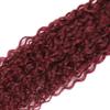 Burgundy Water Wave Bundles Human Hair 14 Inch Burgundy Color #99j Wine Red Single Bundle Human Hair Water Weave 100g Per 1 Bundle Virgin Hair Extensions for Black Woman view 4