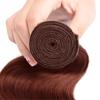 Auburn Body Wave Bundles Human Hair 34 Inch Copper Red Color #33 Reddish Brown Single Bundle Human Hair Body Weave 100g Per 1 Bundle Virgin Hair Extensions for Black Woman view 4
