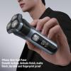 Brrnoo Electric Shaver for Men, Rechargeable Electric Razors with 3D Floating Heads for Face Beard, Close, Clean Shaving, LED Display Beard Trimmer for Mens Gift (English Version) view 2