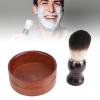 Brrnoo Wood Shaving Brush Set Grooming Kit Synthetic Hair Removes Debris Shaving Brush and Bowl for Men Close Shave,Women Girls Hair Removal view 2