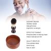 Brrnoo Wood Shaving Brush Set Grooming Kit Synthetic Hair Removes Debris Shaving Brush and Bowl for Men Close Shave,Women Girls Hair Removal view 4