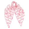 Valentine's Day Hair Ties Pink Heart Stripes Hair Scrunchies for Women Teen Girls Elastic Love Hair Tie Ribbon Valentine's Day Hair Bows Hair Accessories Gifts view 1