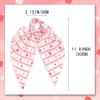 Valentine's Day Hair Ties Pink Heart Stripes Hair Scrunchies for Women Teen Girls Elastic Love Hair Tie Ribbon Valentine's Day Hair Bows Hair Accessories Gifts view 4
