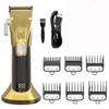 UCCKIOWQ Hair Cutting Tool, Adjustable Barber Electric Clipper Men Professional Trimmer Beard Haircut Machine Rechargeable 2-Speed(Gold) view 1