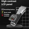 UCCKIOWQ Hair Cutting Tool, Adjustable Barber Electric Clipper Men Professional Trimmer Beard Haircut Machine Rechargeable 2-Speed(Gold) view 2