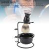 Brrnoo 3 in 1 Shaving Kit for Men Includes Shaving Brush, Bowl & Stand Holder, Premium Wet Shave Set for Grooming and Gift Giving view 3