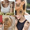 10 Sheets Black and White Temporary Tattoos for Adult,Bulk Tattoos for Prizes Goody Bag Stuffers Great for Parties and Everyday Wear,Gifts for Women and Man (Black White) view 3