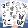 10 Sheets Black and White Temporary Tattoos for Adult,Bulk Tattoos for Prizes Goody Bag Stuffers Great for Parties and Everyday Wear,Gifts for Women and Man (Black White) view 4
