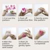 10 Sheets Pink Temporary Tattoos stickers for Adult,Birthday Party Favors Decorations Cute Y2k Iridescent Cartoon Fake Tattoo Stickers for Rewards,Gifts,sticker collectors,DIY lovers(Pink Tattoo) view 4