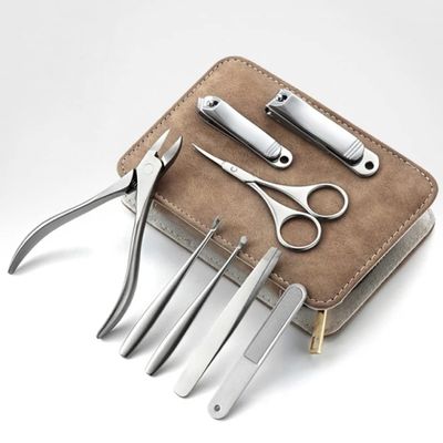 ASWRTYJO Manicure Set Pedicure Sets Nail Clipper Stainless Steel Cutter Tools Scissors File Eyebrow and Eyelash Trimmer Kit(D)