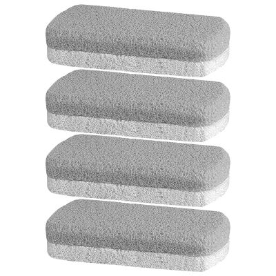 SOIMISS 4pcs Dual-Sided Pedicure Pumice Stone: Foot and Heel Buffer with Foams Glass Material for Feet and Hands - Rough Skin Exfoliator Dead Skin Remover for Cracked Heels