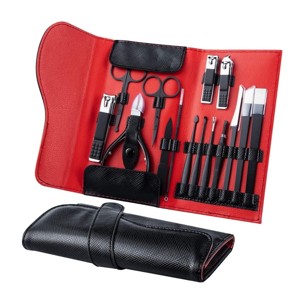ASWRTYJO Manicure Set Nail Clippers Pedicure Kit Stainless Steel Professional Grooming Care Clipper Tool for Men Women