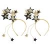 2pcs Glitter Star Headband - Sequin Star Decor Girls Hairbands - Festive Party Hair Accessory For Birthday And New Year Holiday Decoration view 1