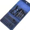 ASWRTYJO Nail Clippers Suit 16Pieces Scissors Fold Bag-Beauty Manicure File Tool(D) view 1