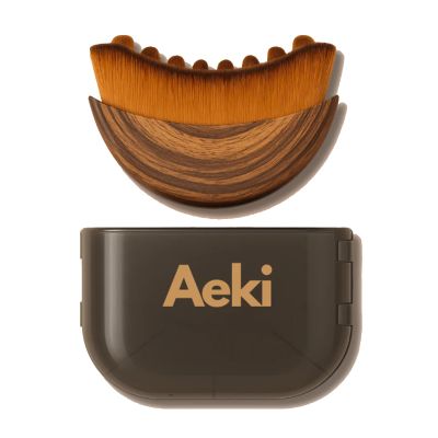 Aeki Brush, Lymphatic Contour Face Brush, Lifting and Firming, Improves Skin Glow & Absorption, Ergonomically Designed to Fit The Skin Precisely and Relieve Fatigue (1Pc)