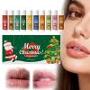 10 Pcs Christmas Lip Balm Bulk Lip Care Moisturizing and Nourishing Lip Balm Xmas Lip Care Product Christmas Stocking Stuffers for Women Men view 2