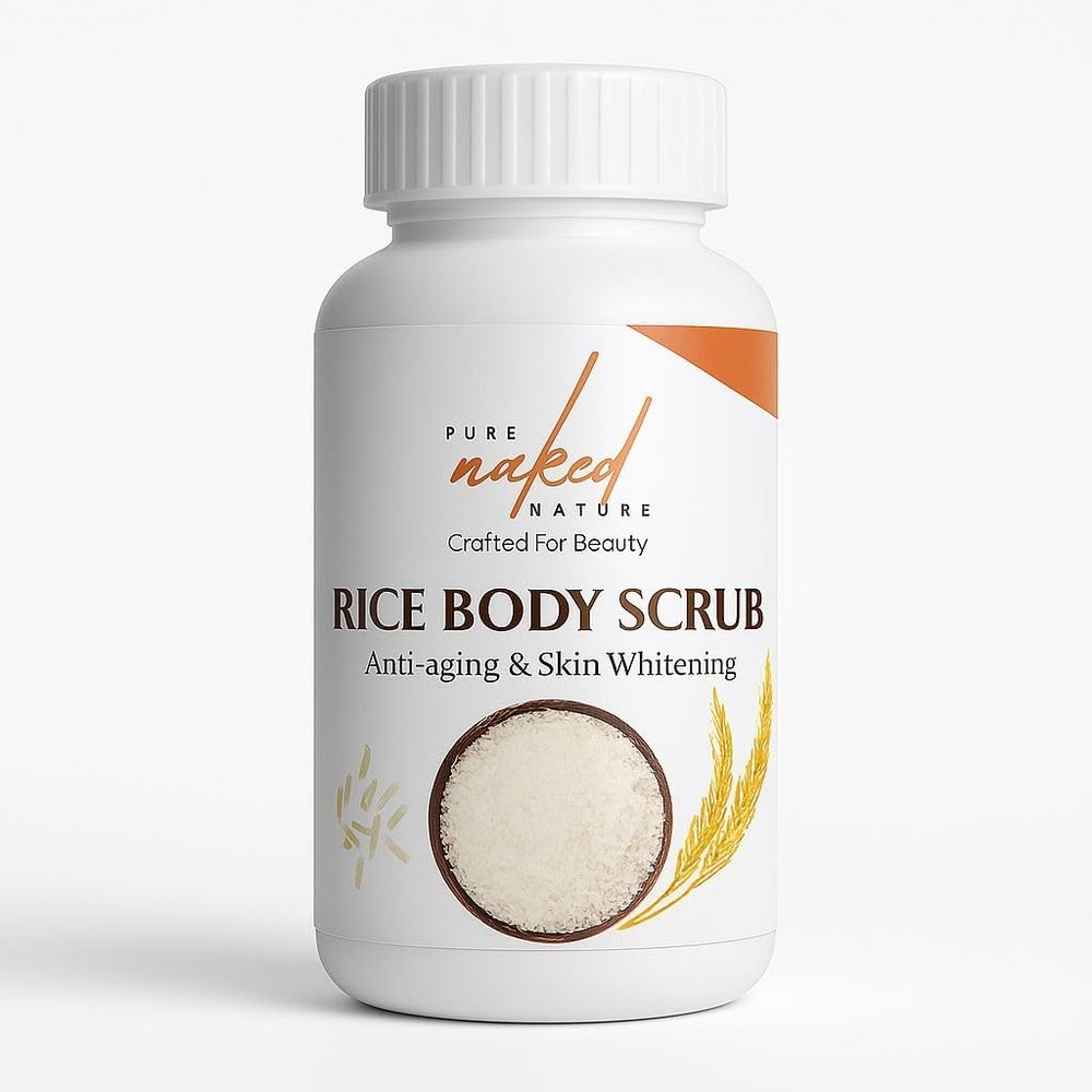 MAHANT Rice Body Scrub for Smooth & Radiant-Looking Skin | Exfoliating & Nourishing Body Scrub for Women  Pack of 1