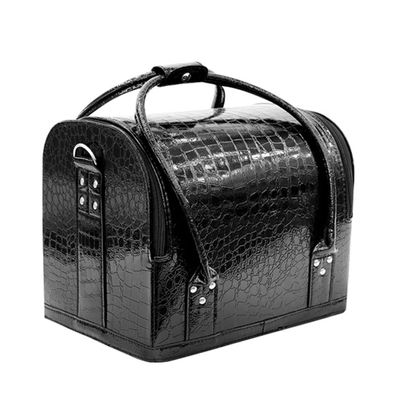 Gcroet Cosmetic Case Detachable Travel Makeup Box Waterproof Makeup Bag Organiser with Handle for Trip...