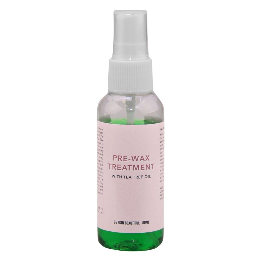 GladGirl Hair Removal Pre-Wax Skin Care Treatment | Clarifying Tea Tree Oil, Pro-Active Barrier Removal, Soothing & Calming | 60ml With Tea Tree Oil