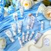 Dansib 24 Sets Something Blue Before I Do Bridal Shower Hand Cream and Lip Balm Gift Bulk Blue Floral Wedding Favors Travel Size Hand Lotion and Lip Balm Wedding Bridal Shower Party Supplies for Guest view 3