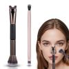 2 Pcs Sculpting Dual-End Nose Brush, 2-in-1 Nose Contour Brush Makeup Brushes Blush Brushes for Sculpting and Defining Contour view 1