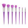7pcs Fluorescent Makeup Brushes Set Diamond Powder Eye Shadow Beauty Tools(Argento) view 2