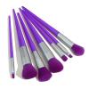 7pcs Fluorescent Makeup Brushes Set Diamond Powder Eye Shadow Beauty Tools(Argento) view 4