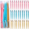 Eyebrow Razors kit Facial Eye brow Trimmer Multifunction Hair Remover Eyebrow Trimmer Eye Brow Grooming kit Shaver Facial Hair Shavers 30pcs Multicolor view 1