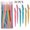 Eyebrow Razors kit Facial Eye brow Trimmer Multifunction Hair Remover Eyebrow Trimmer Eye Brow Grooming kit Shaver Facial Hair Shavers 30pcs Multicolor view 2
