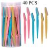 Christmas Gift Item Eyebrow Razors kit Eye brow Trimmer Multifunction Eye Brow Grooming kit Shaver Facial Hair Shavers Hair Remover Eyebrow Trimmer Pack of 40pcs Multicolor view 2