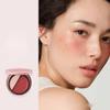 1 PC Nuscents Blush & Highlighter Palette, Multi Purpose 2 Color Facial Blusher Cream & Makeup Highlighter (#watermelo) view 2