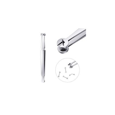 Beautidots Multi-Purpose Piercing Clamp Tool Piercing Removal Tools Stainless Steel Catch Barbell Tweezers for Cartilage Labret Lip Studs Flat Back Earrings Holders Changing Jewelry Assistant Tool