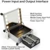 UWYTGF Maletn De Maquillaje Con Ruedas, De Aluminio, Con Luces Led, Ideal para Estudios De Maquillaje Profesional. Incluye Soporte, Luces, Rayas Plateadas, 24 Pulgadas. view 4