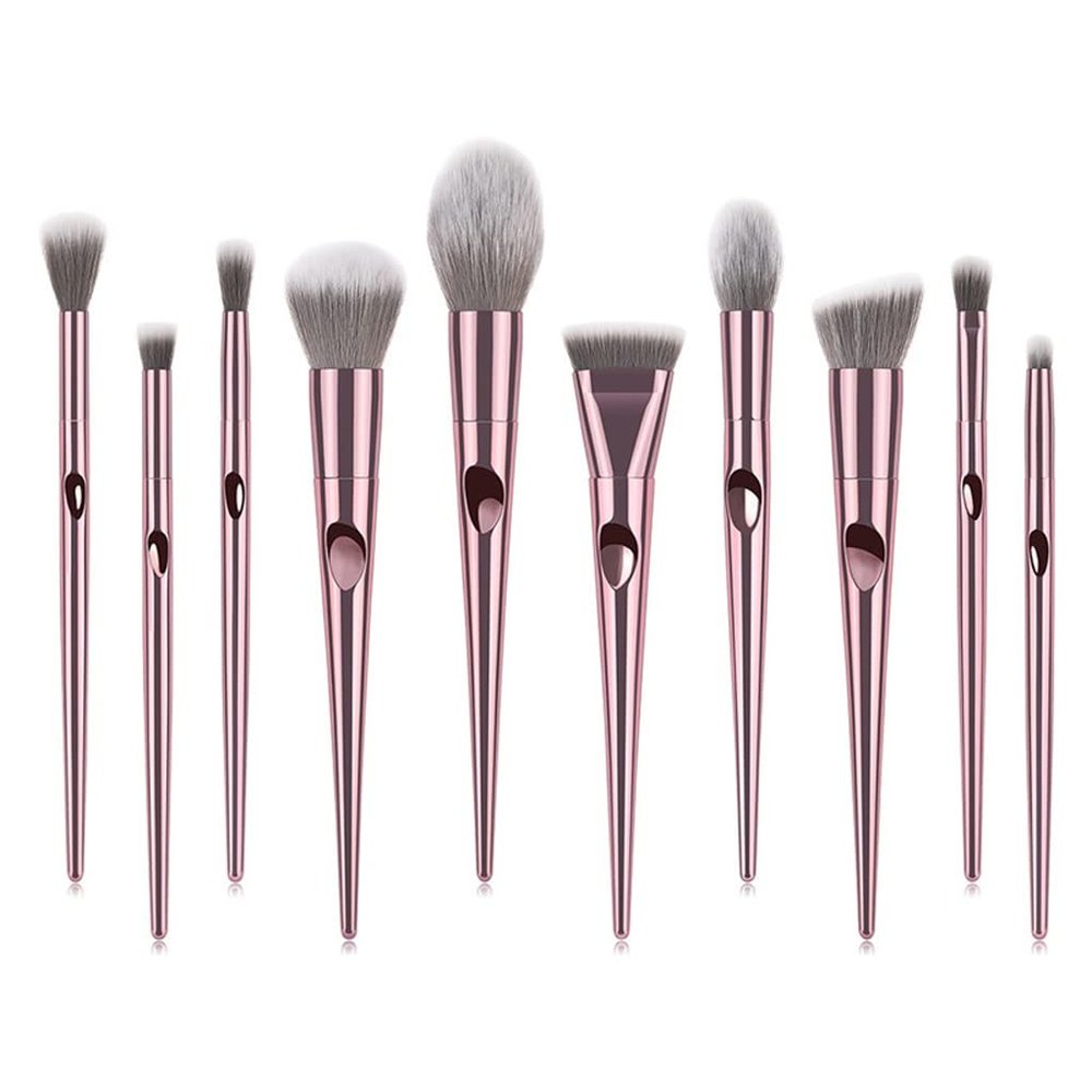10Pcs Makeup Brushes Tool Set Cosmetic Powder Eye Shadow Foundation Blush Blending Beauty Make Up Brush