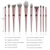 10Pcs Makeup Brushes Tool Set Cosmetic Powder Eye Shadow Foundation Blush Blending Beauty Make Up Brush view 3